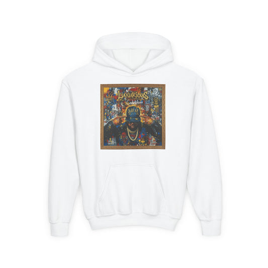 "LUXURIOUS" HOODIE — OFFICIAL MERCH (youth)