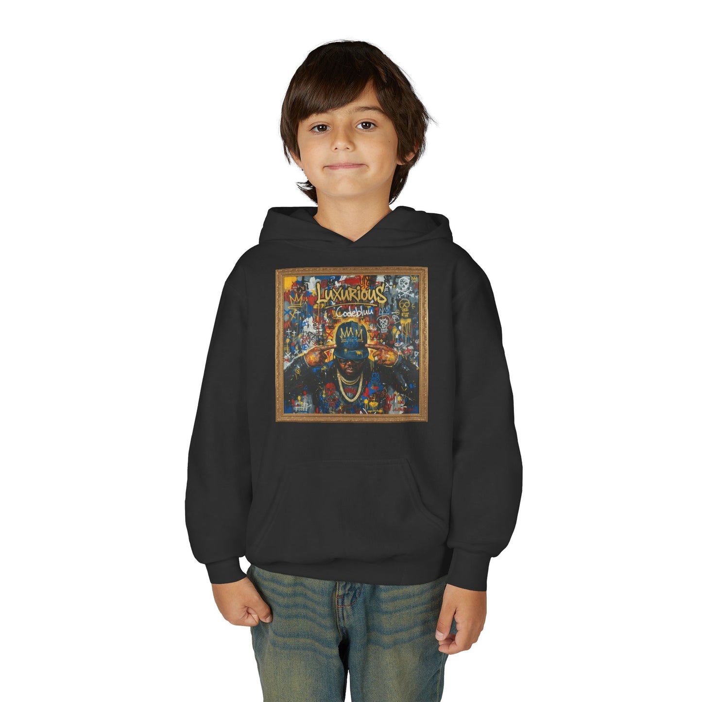 "LUXURIOUS" HOODIE — OFFICIAL MERCH (youth)