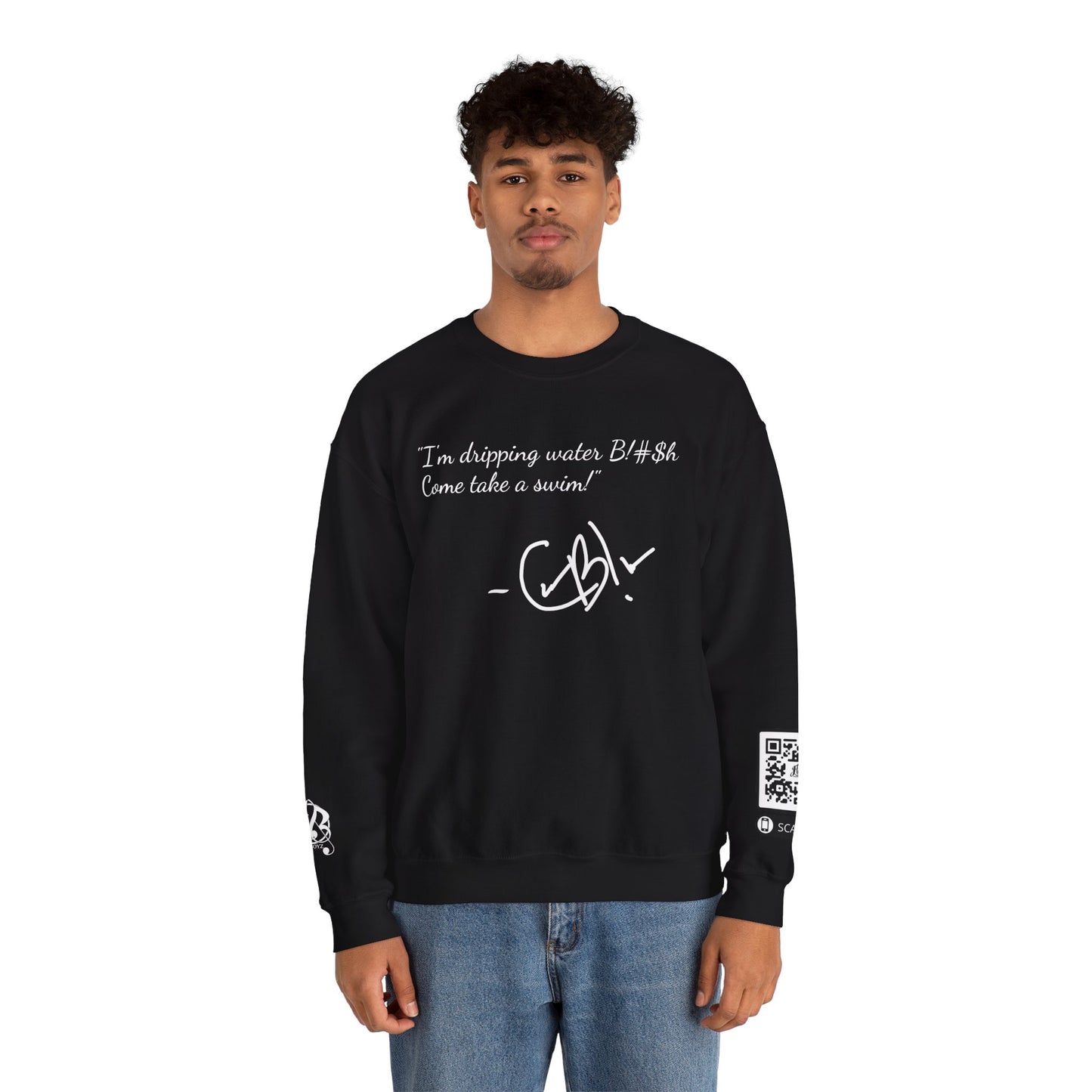 Codebluu "Feeling Like Money" (design 2) Crewneck Sweatshirt